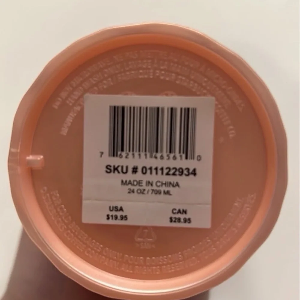 Starbucks Peach Tumbler